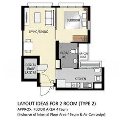 Blk 150A Yung Ho Spring II (Jurong West), HDB 2 Rooms #562045421